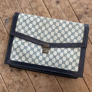 Gucci Monogram Clutch Bag Handbag All over Key GG Shoulder